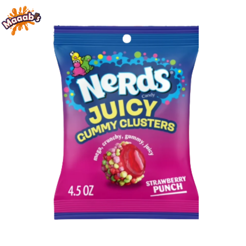 Nerds Gummy Clusters Strawberry Punch Rush Bags 4.5oz