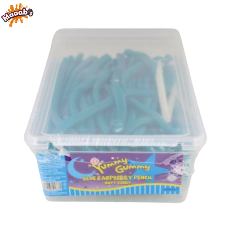 Yummy Gummy Tubs Fizzy Blue Rasberry Bottle 900g