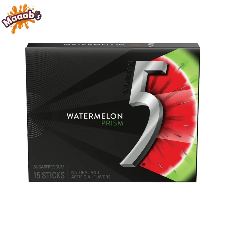 Wrigley's 5 Watermelon Prism Sugar Free 15 Sticks 40.5g