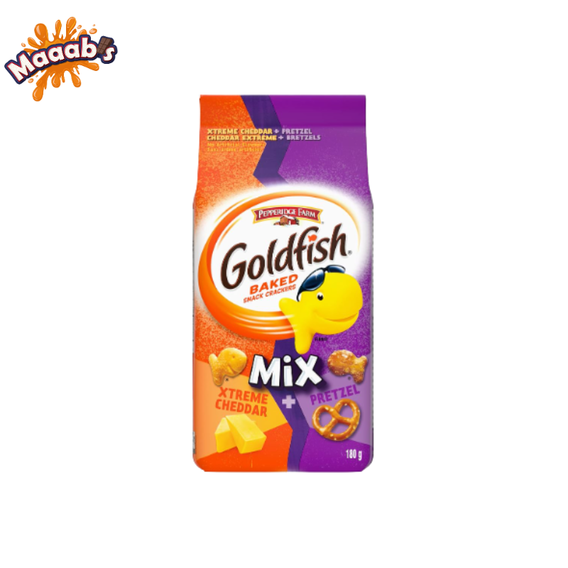 Gold Fish Xtreme Cheddar & Pretezel 180gm