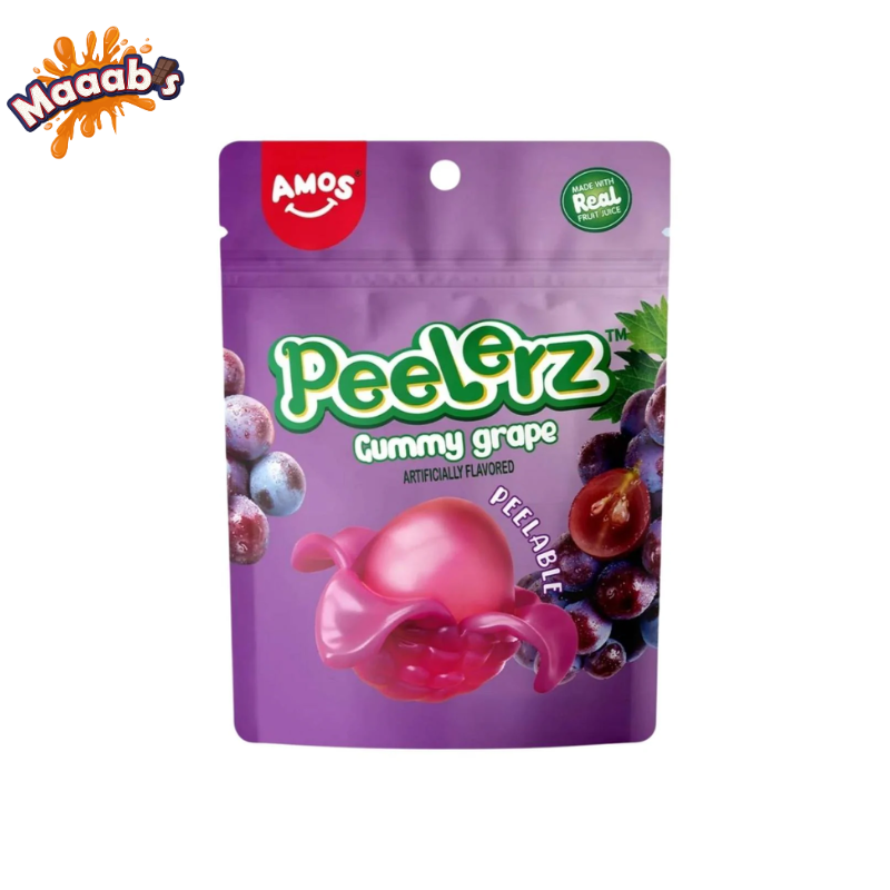 Amos Peelerz Gummy Grape 65gm
