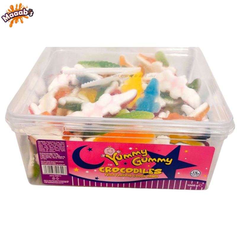 Yummy Gummy Tubs CROCODILES 1000g
