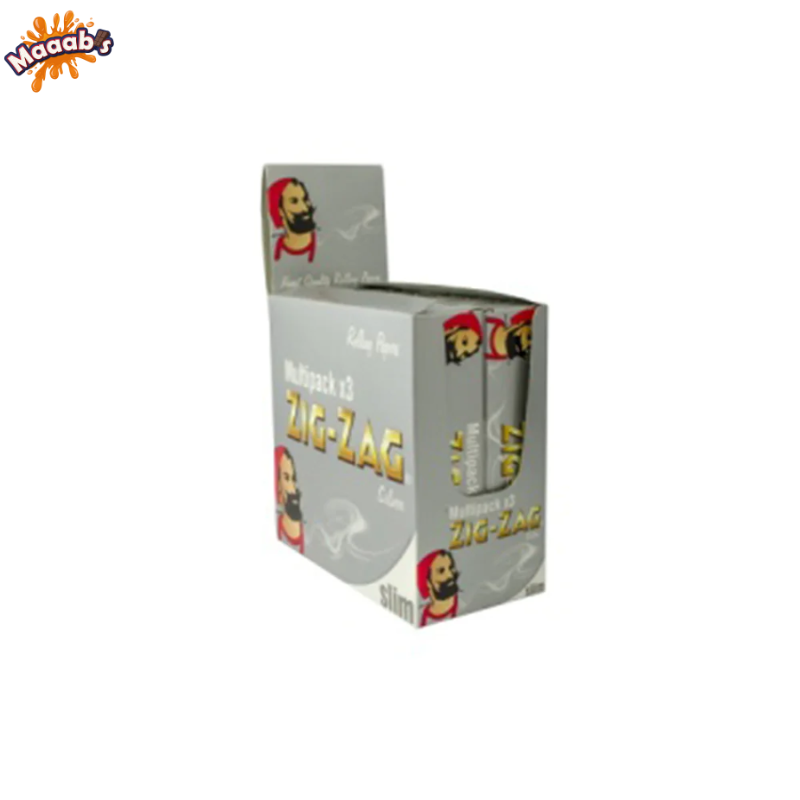 ZIG ZAG Silver Multipack 3 King Size Slim Rolling Papers
