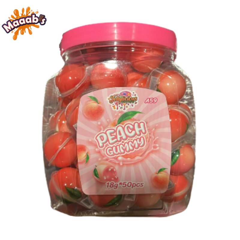 Jellylicious Jars Gummy Peach 18g