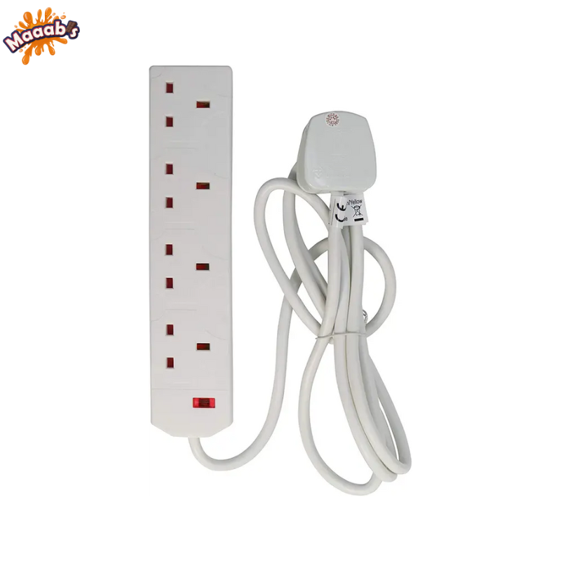 4 Way 5 Metre Extension Lead