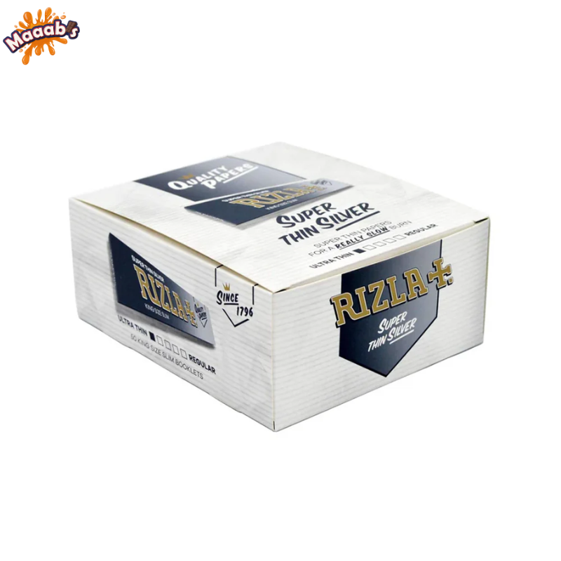 RIZLA Silver King Size Cigarette Rolling Papers