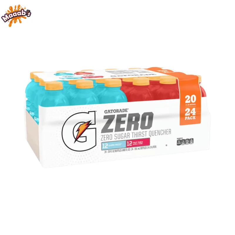 Gatorade Zero Fruit Punch , Zero Glacier Freeze 591ml