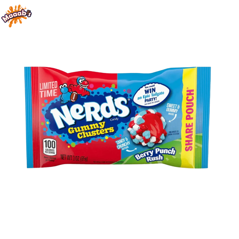 Nerds Gummy Clusters Berry Punch Pouches 85g
