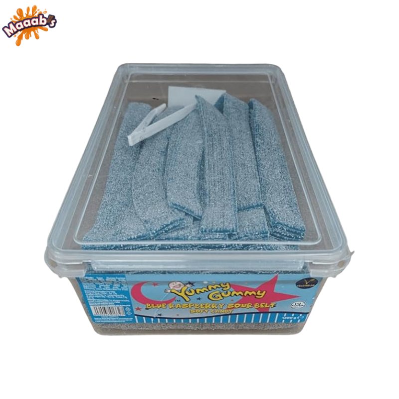 Yummy Gummy STRAWBERRY & RASPBERRY DUO SUPER SOUR BELTS 1200g