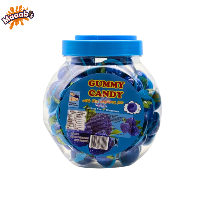 Cravings Gummy Candy Jars Blue raspberry Jam 10x50pcs