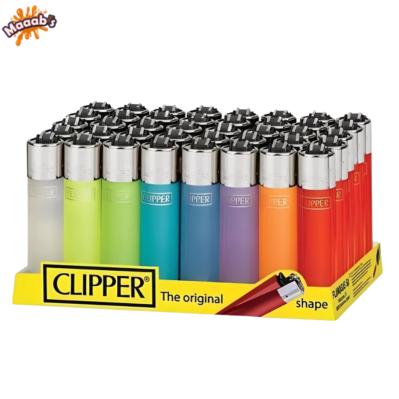 Clipper Reusable Lighter Translucent Colours