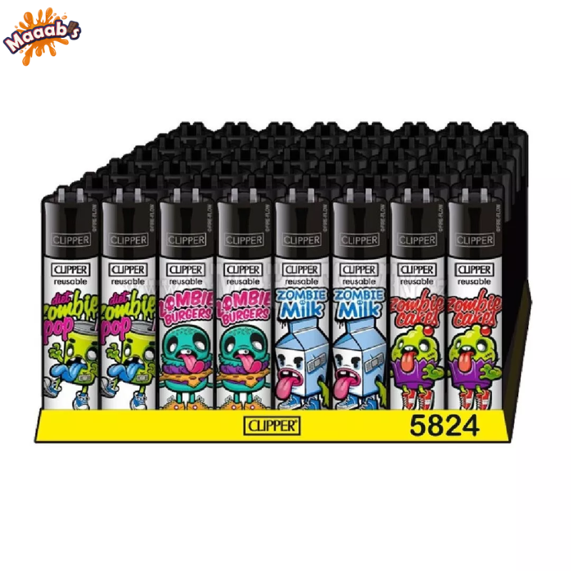 Clipper Reusable Lighter Printed Designs