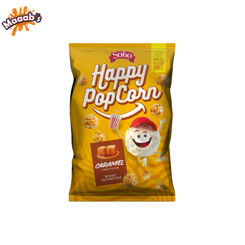 Soho Snacks Popcorn Caramel Bag 100g