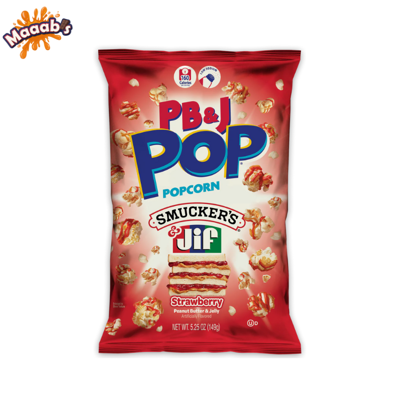 Candy Popcorn Strawberry Jelly & Peanut Butter 5.25oz