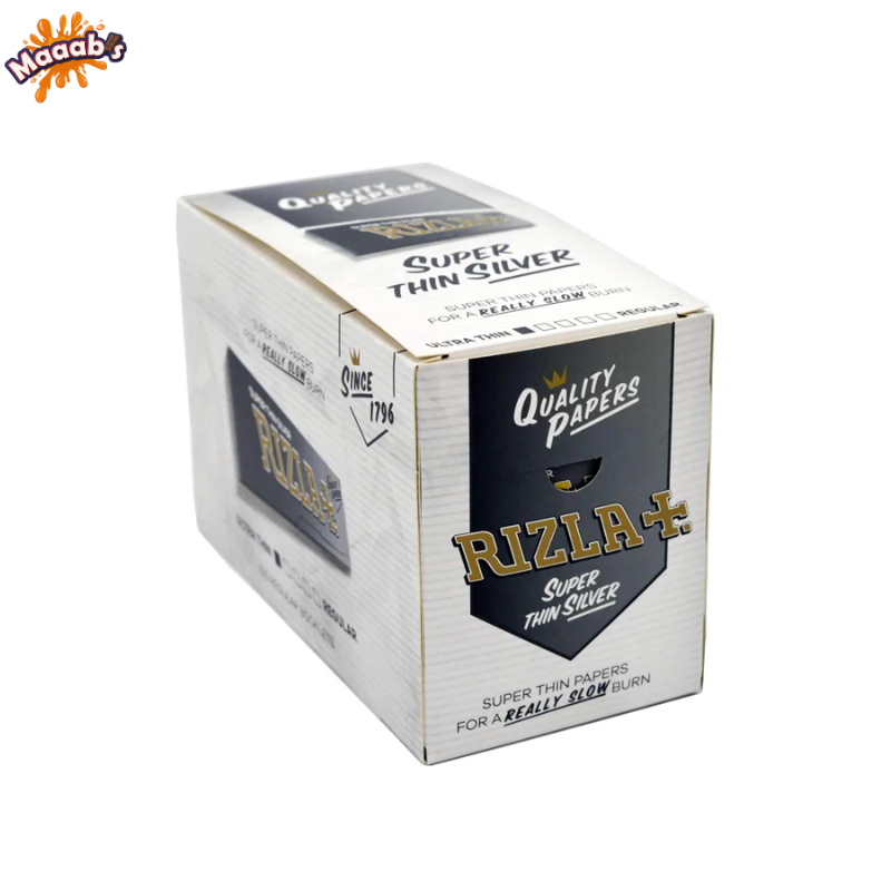 RIZLA Super Thin Silver Booklet 100pk