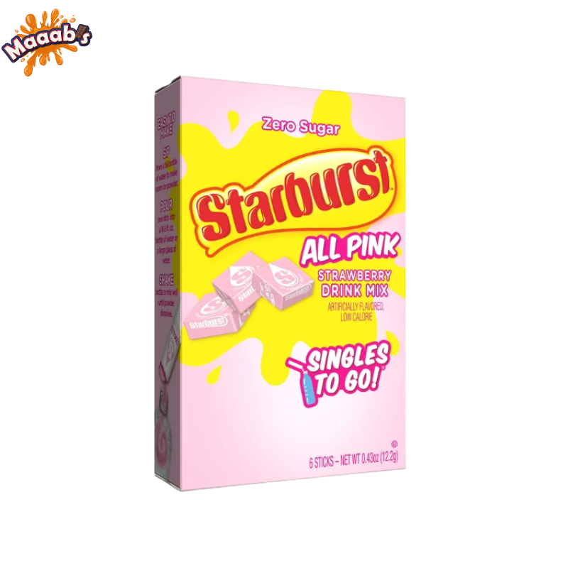Starburst Strawberry Zero Sugar Singles to Go - 0.48oz(13.5g)