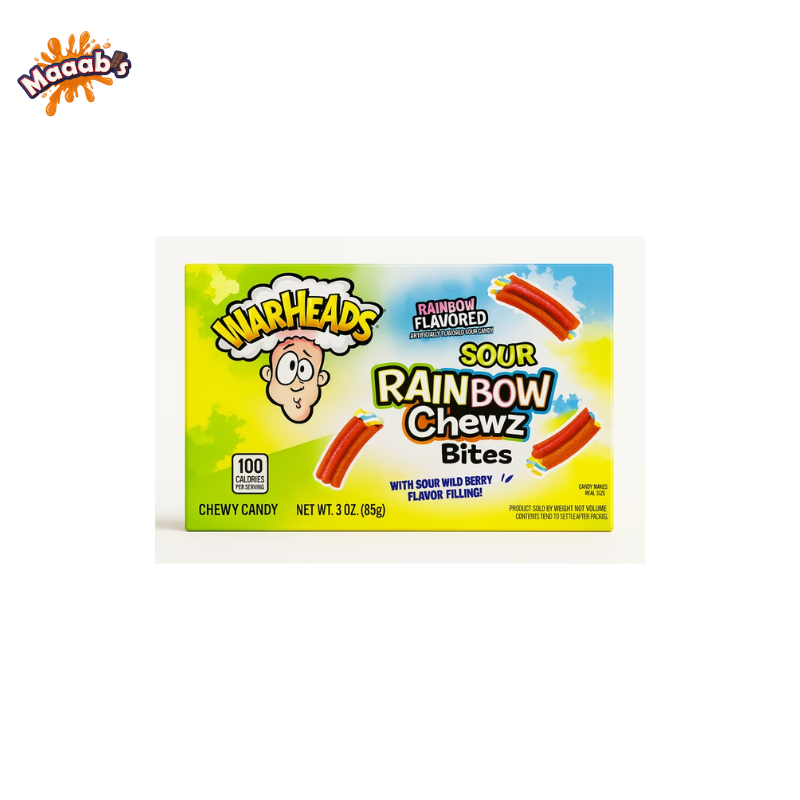 Warheads TB Rainbow Chewz Bites 3oz (85g)