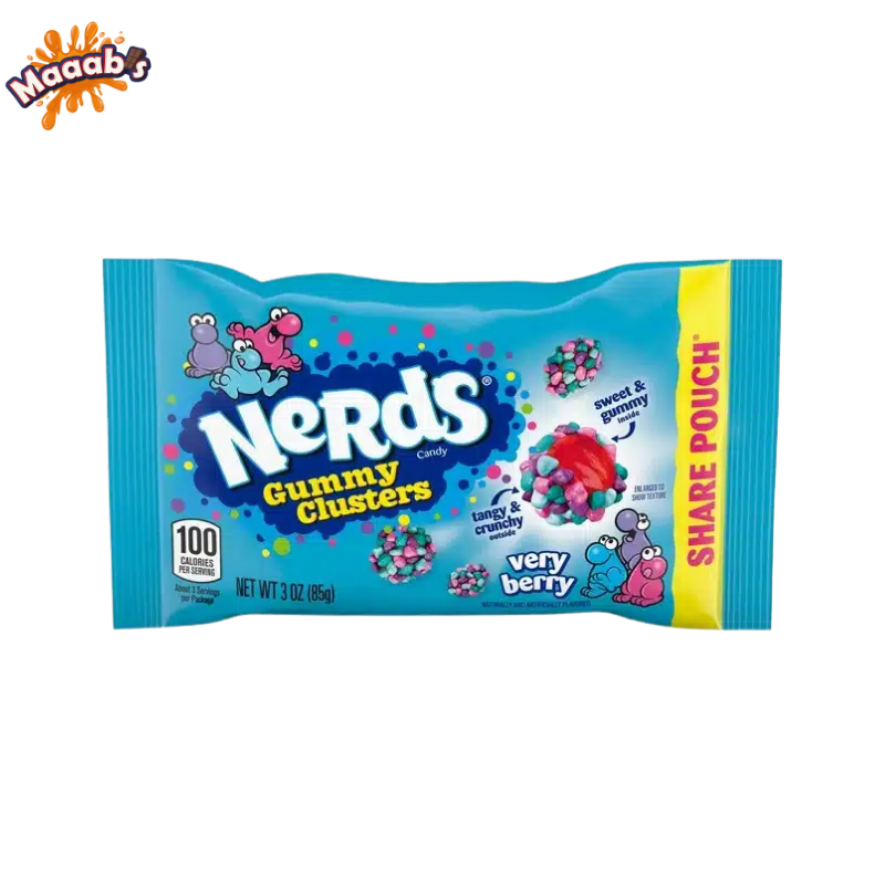 Nerds Gummy Cluster Very Berry Pouches 85g