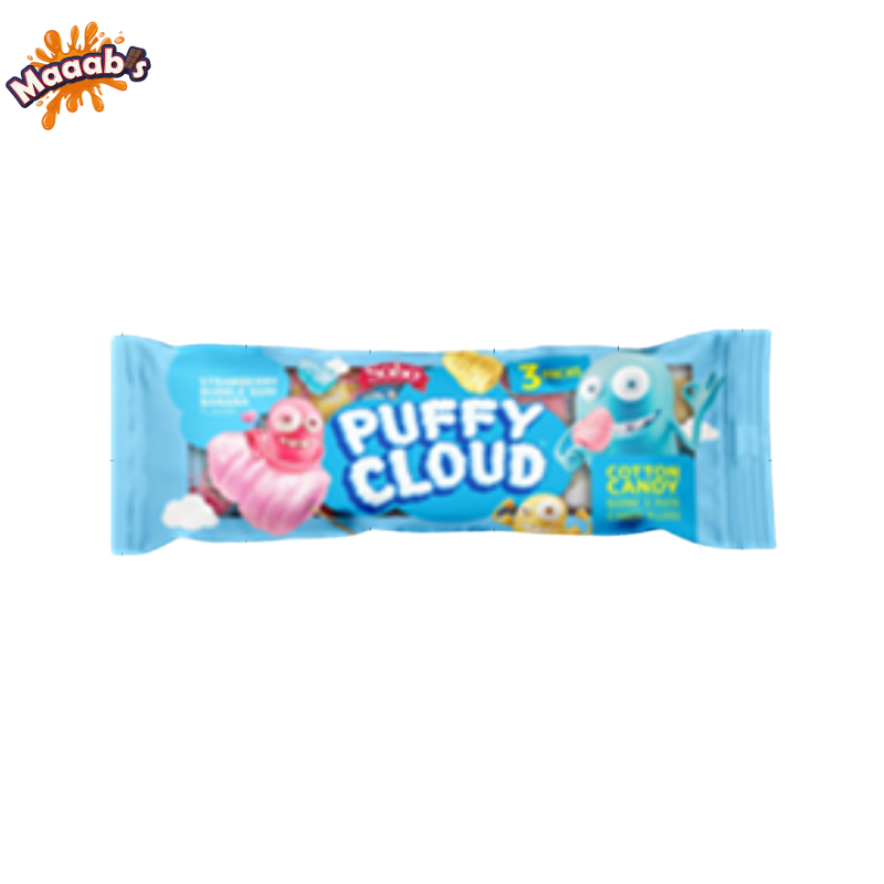 Soho Snacks Cotton Candy - Strawberry , Bubble Gum, Banana Multipack Of 3 - 45g