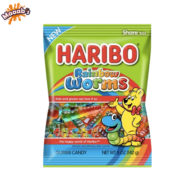 Haribo Rainbow Worms 5oz USA