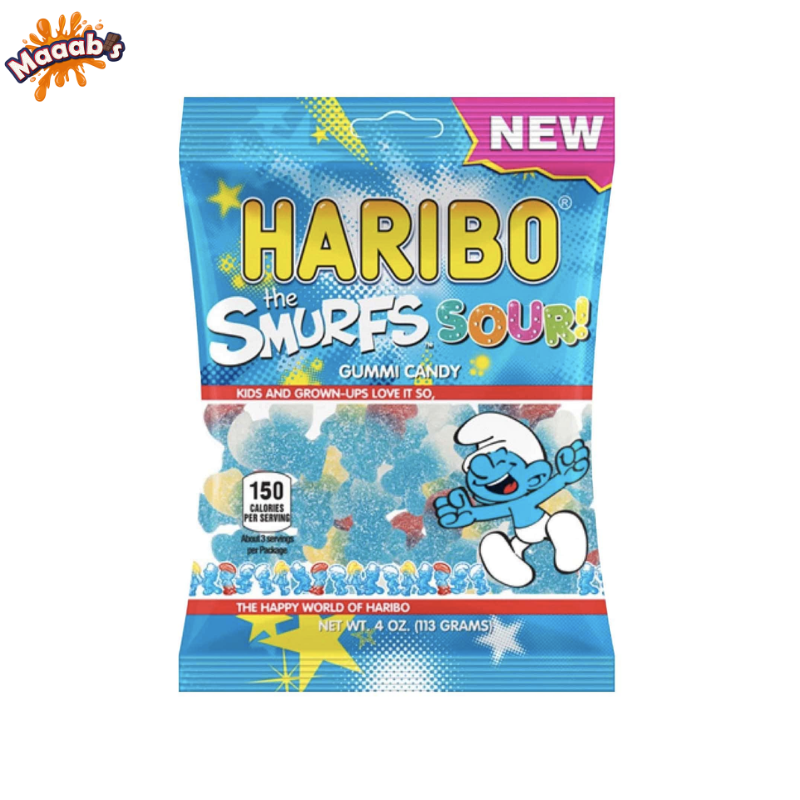 Haribo The Smurfs Sour 5oz