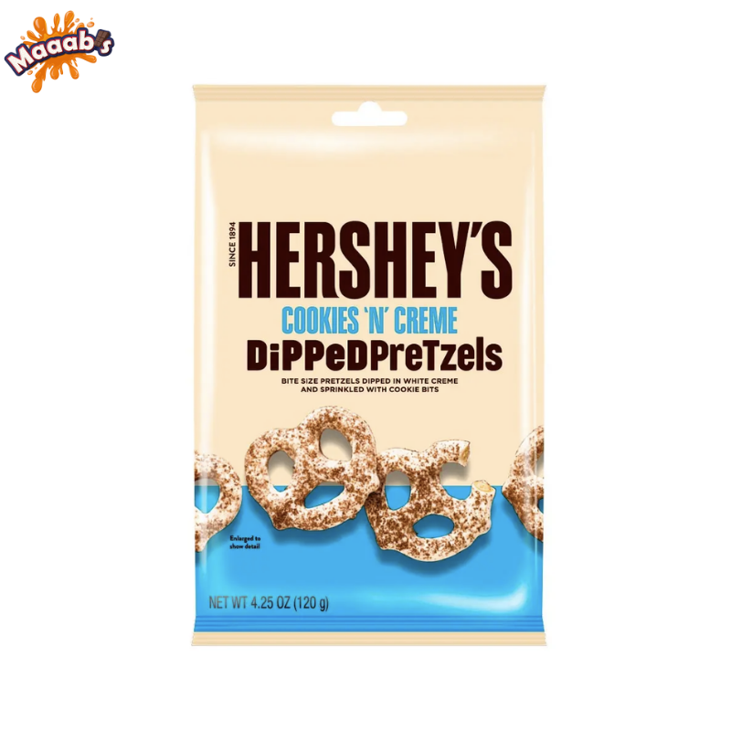 HERSHEY'S Mlik Chocolate Dipped Pretzels 170g