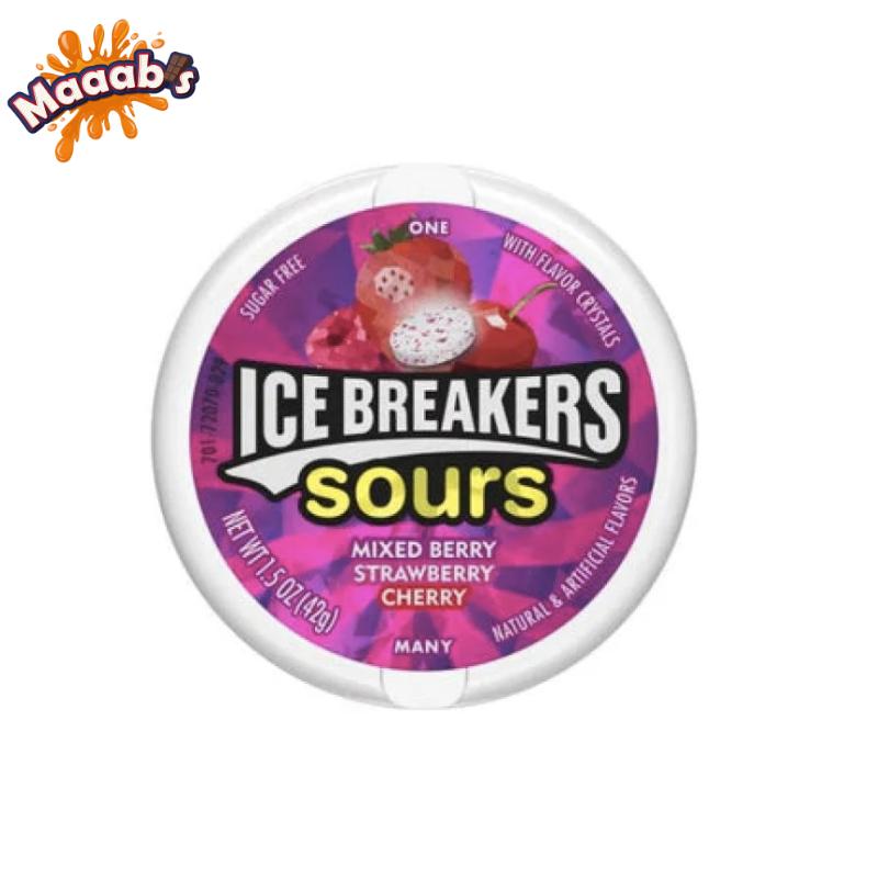 Ice Breakers Sour Mixed Berry-Strawberry-Cherry