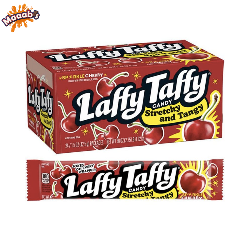 Laffy Taffy Sparkle Cherry Stretchy & Tangy 42.5g