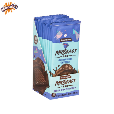 MR BEAST Quino Crunch Chocolate Bar 60gm thumbnail