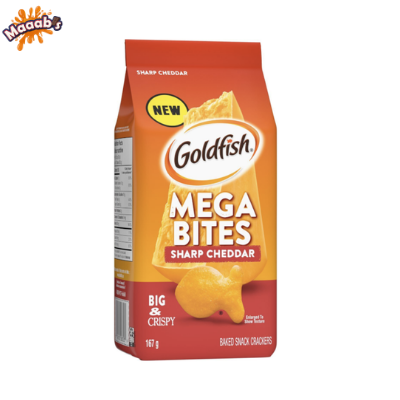 Gold Fish Mega Bites Sharp Cheddar 167gm thumbnail