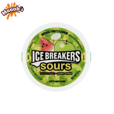 Ice Breakers Sours Watermelon Greenapple 42g thumbnail