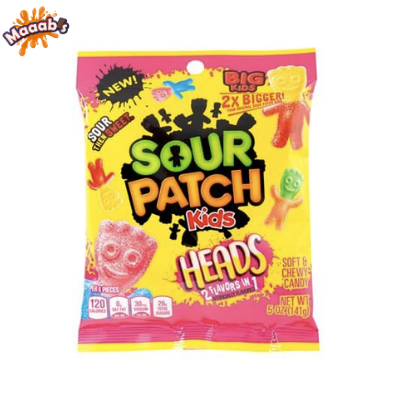Peg Bags Sour Patch Kids Big Heads 102g thumbnail