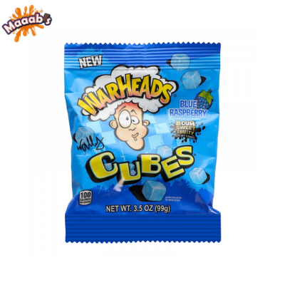 Warheads Cubes Blue Raspberry 3.5oz (99g) thumbnail