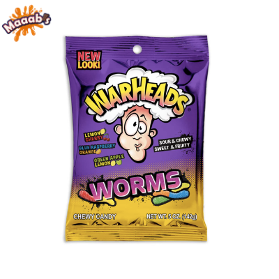Warheads Sour Worms 142g thumbnail