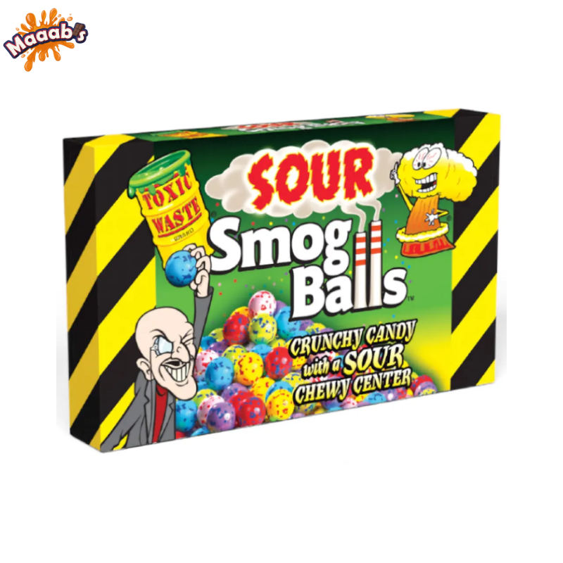 Toxic Waste Sour Smog Balls Theatre Box 85g