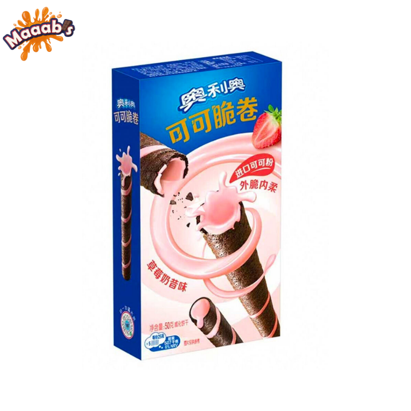 Oreo Crisp Roll Strawberry Shake Flavour 50g