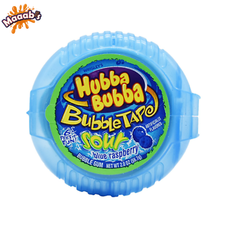 Hubba Bubba Tape Sour BlueRasberry 2oz